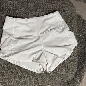 lululemon athletica High-Waisted Cream Shorts